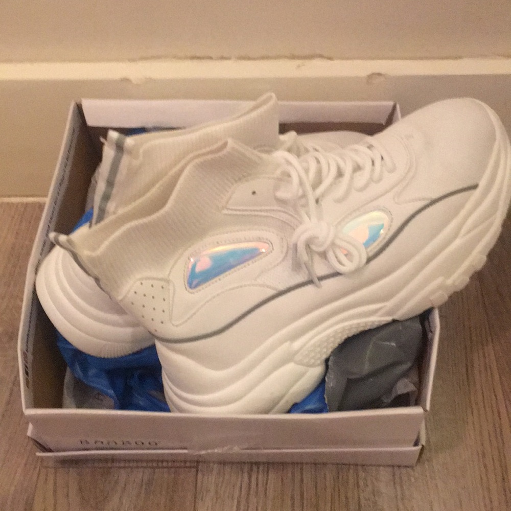 White Platform Sneakers
